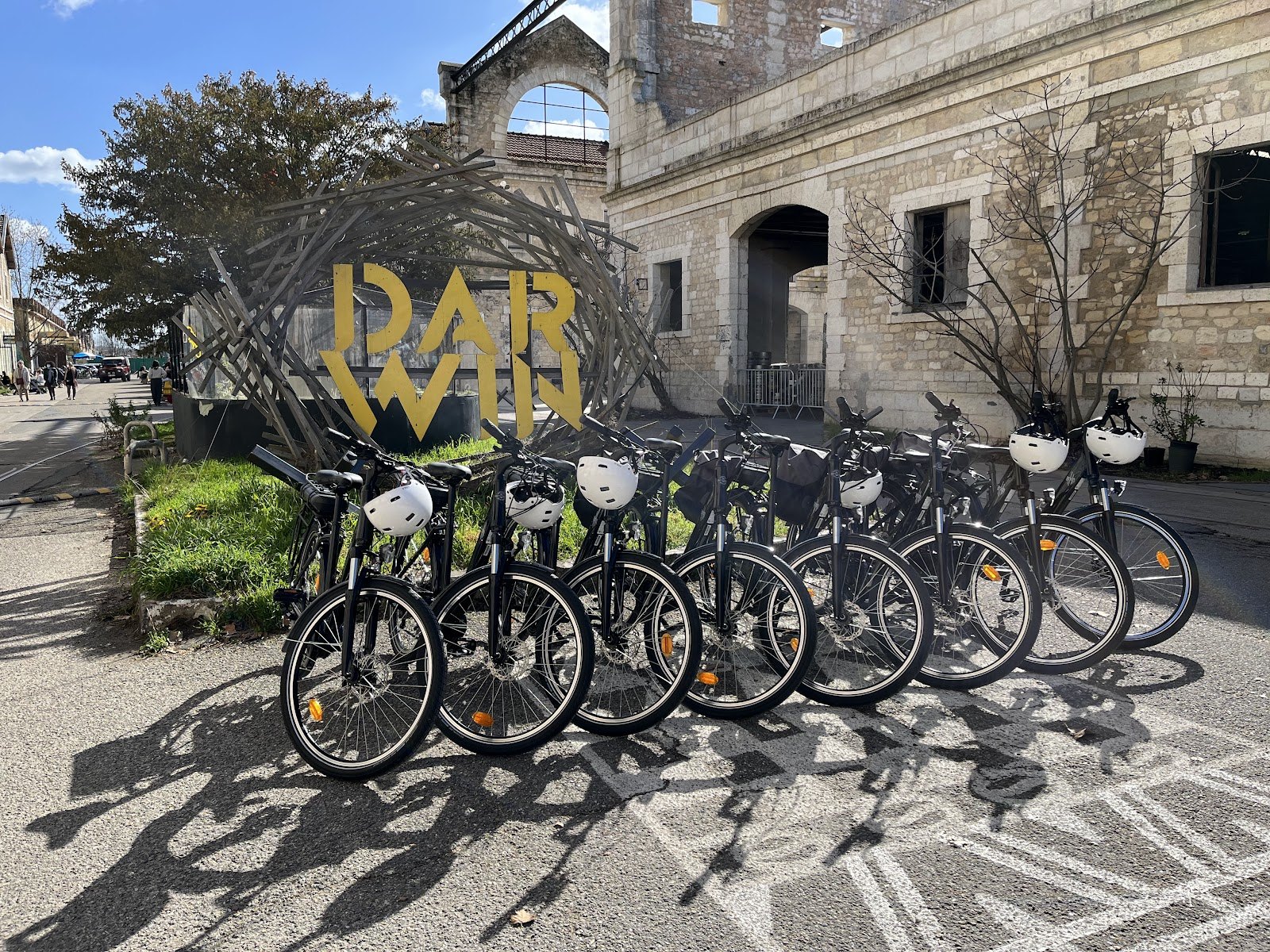 Flotte de vélos préparée pour une entreprise